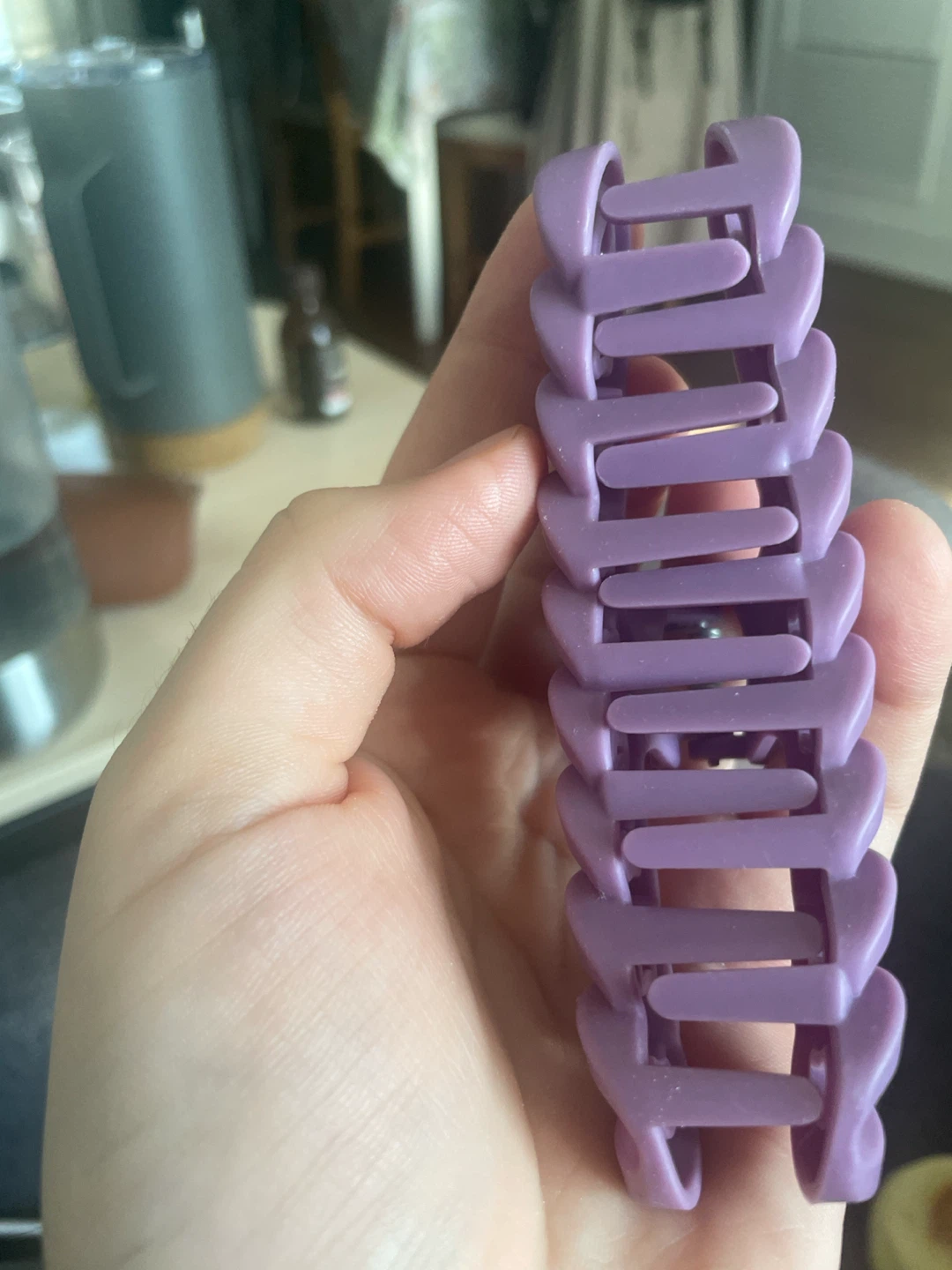 Purple Chain Link Hair Claw Clip - photo 2