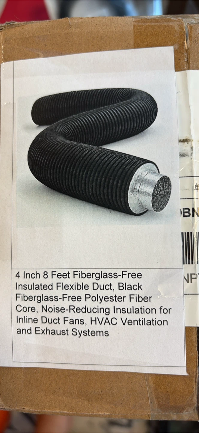 4 Inch 8 Feet Insulated Flexible Duct