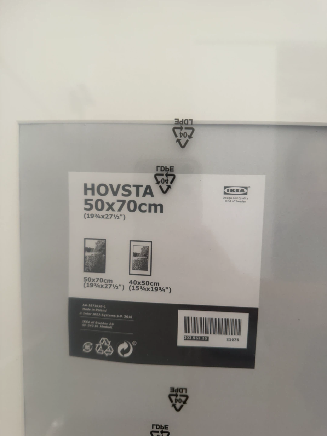 IKEA HOVSTA picture frame 50x70 cm - photo 2
