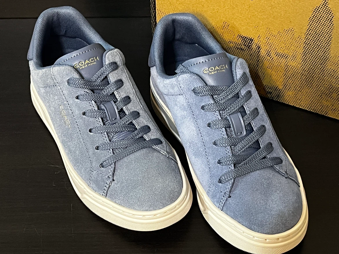 NWT - Coach blue suede sneakers - photo 2