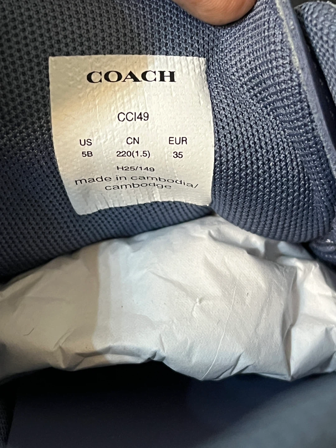 NWT - Coach blue suede sneakers - photo 3