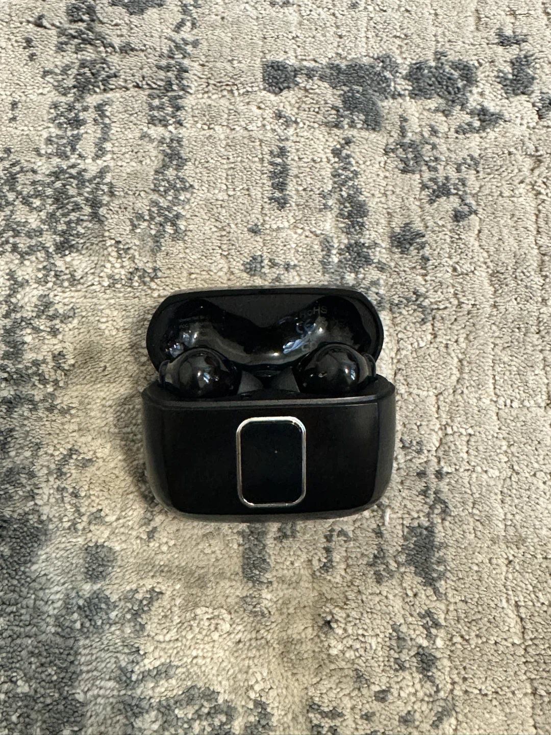 Black Wireless Earbuds with Charging Case