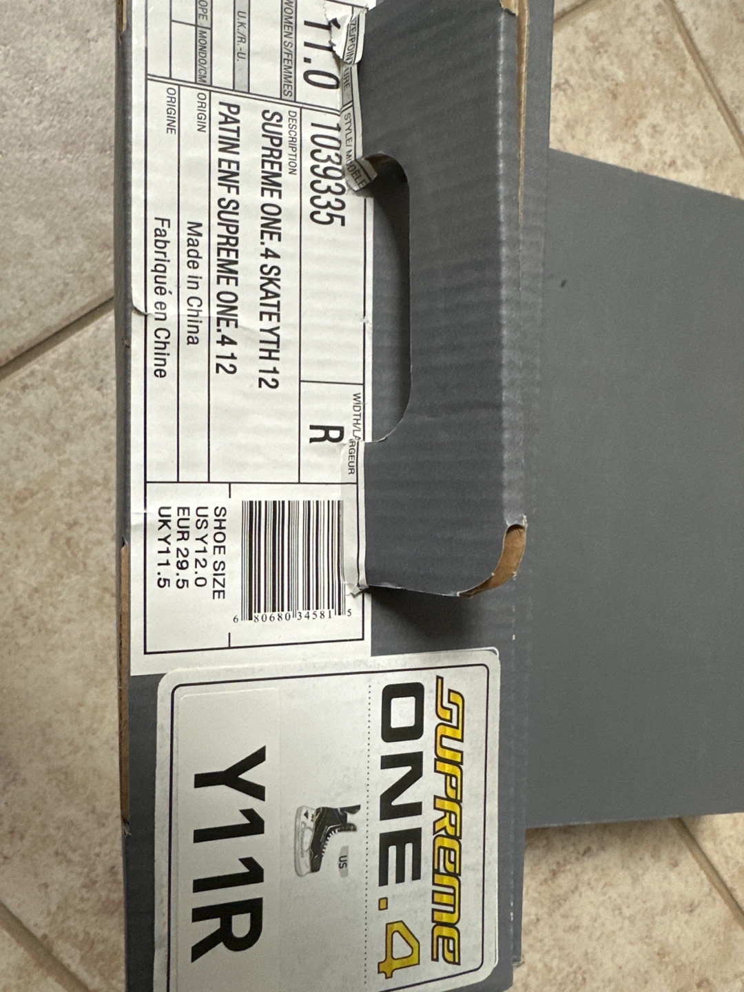 Bauer Supreme One.4 Youth Skates Size 12 - photo 3