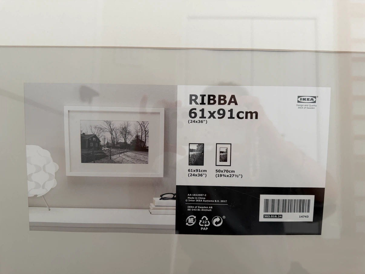 IKEA RIBBA White Picture Frame 61x91cm - photo 2