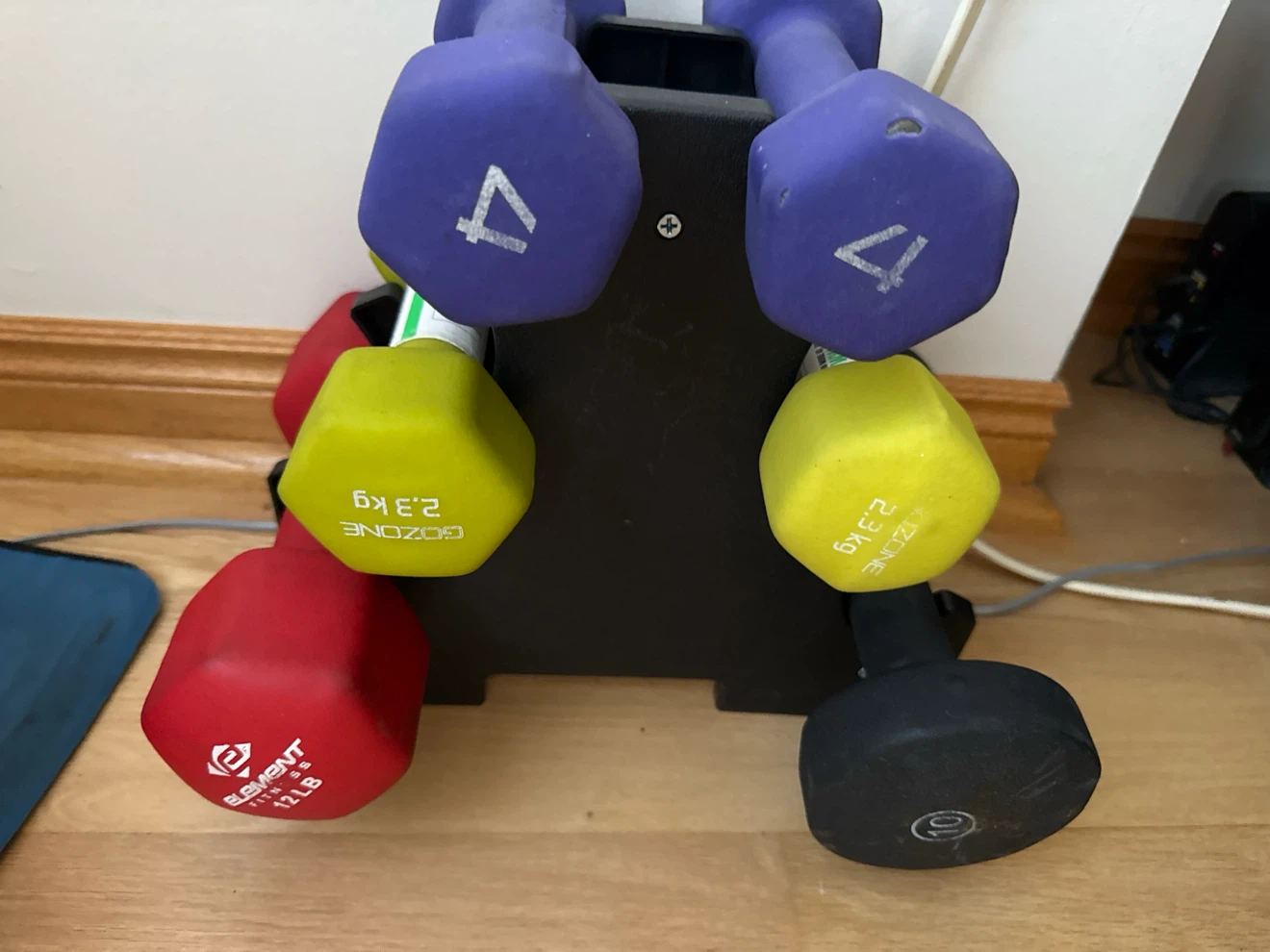 Assorted Dumbbell Set with Stand