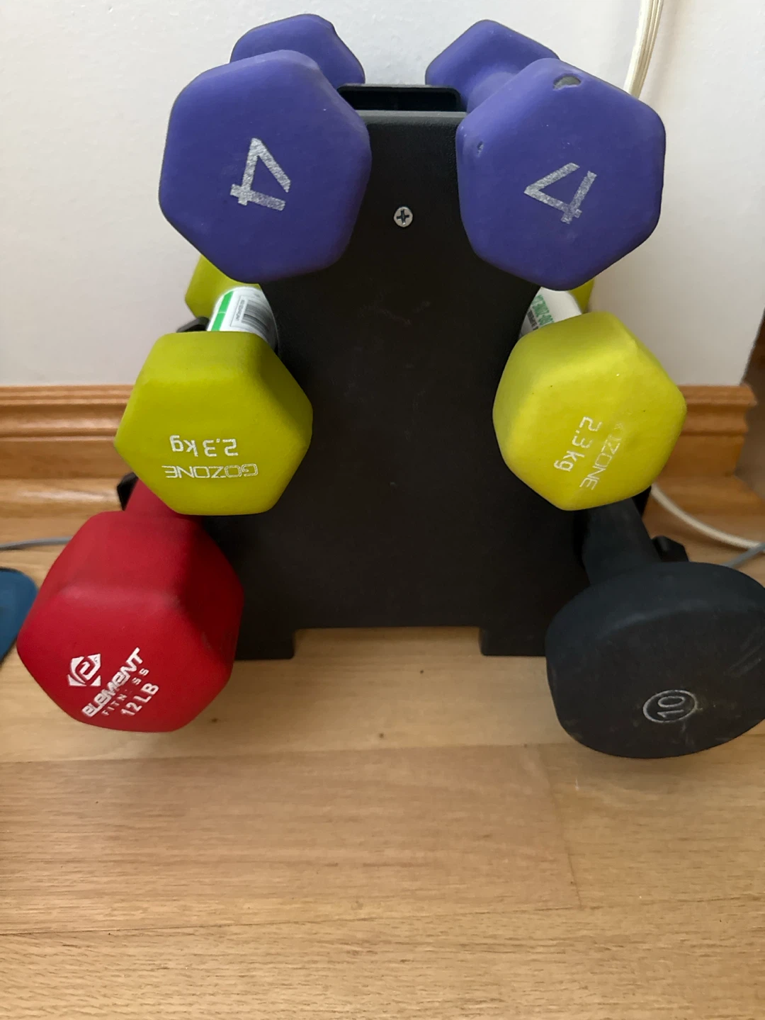 Assorted Dumbbell Set with Stand - photo 4