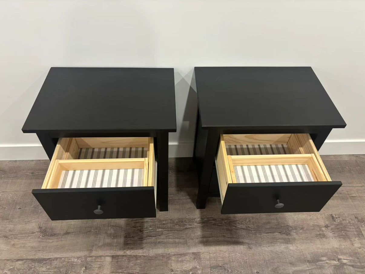 Pair of IKEA HEMNES wooden nightstands - photo 2