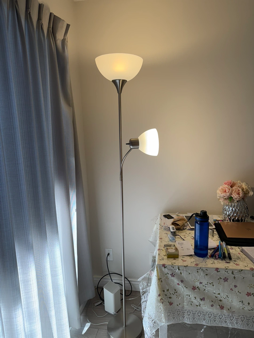 Floor Lamp with Adjustable Reading Light - photo 2