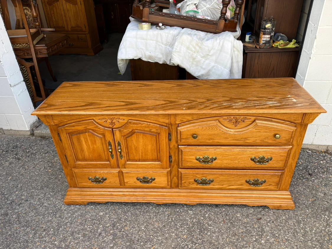 Free delivery used Oak dresser