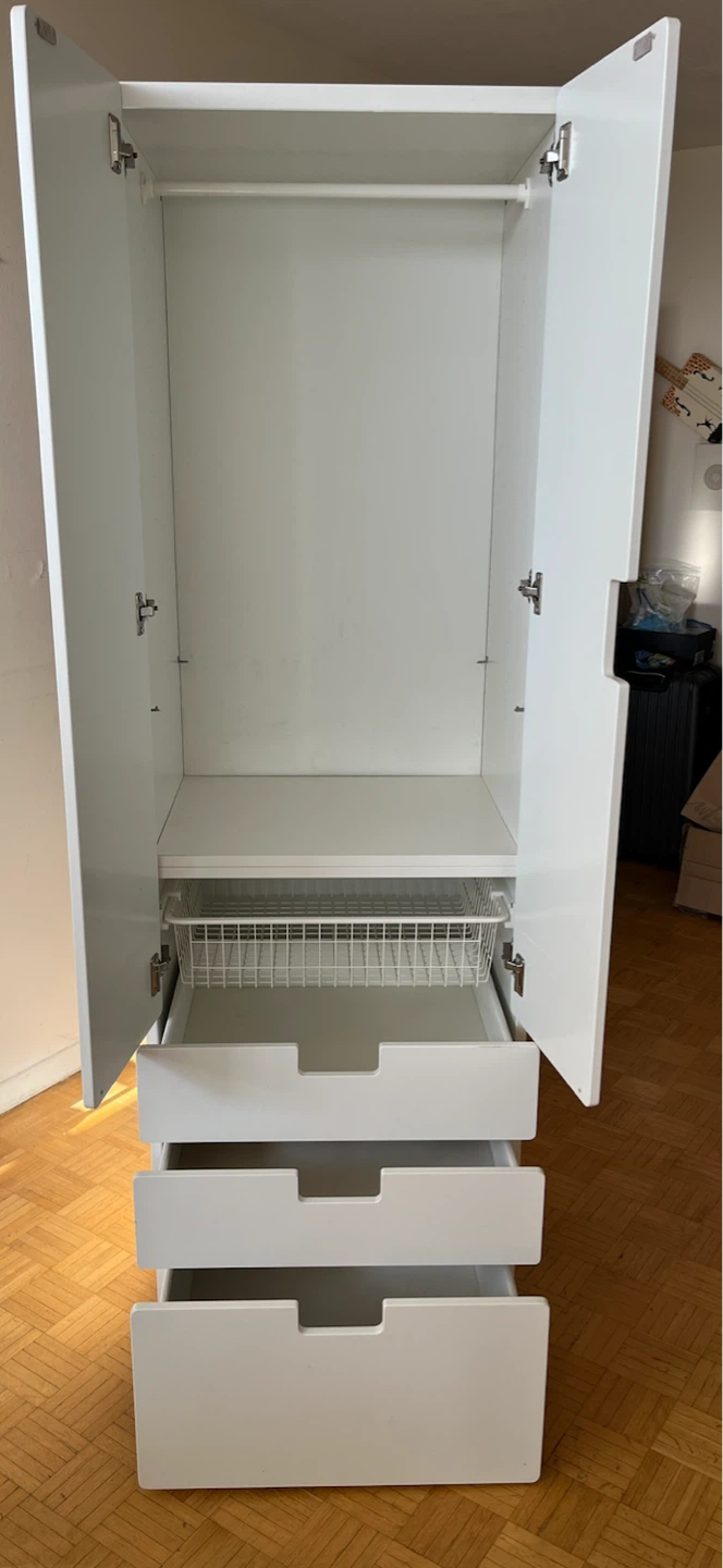 IKEA White Wardrobe with Drawers - photo 2