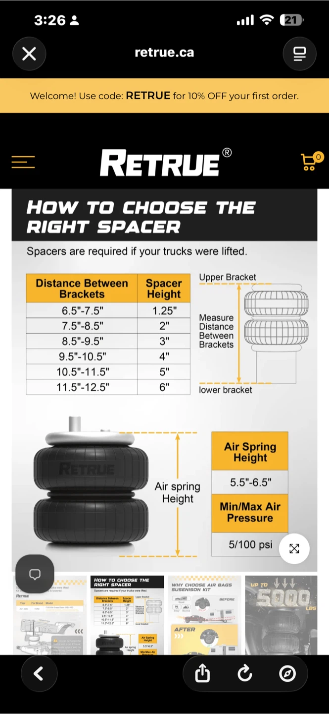 RETRUE Premium Air Suspension Kit for Ford F-150 (2021-2026) - photo 5