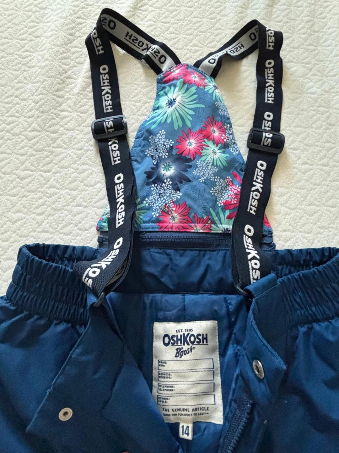 OshKosh B'gosh Blue Snow Pants Size 14 - photo 3