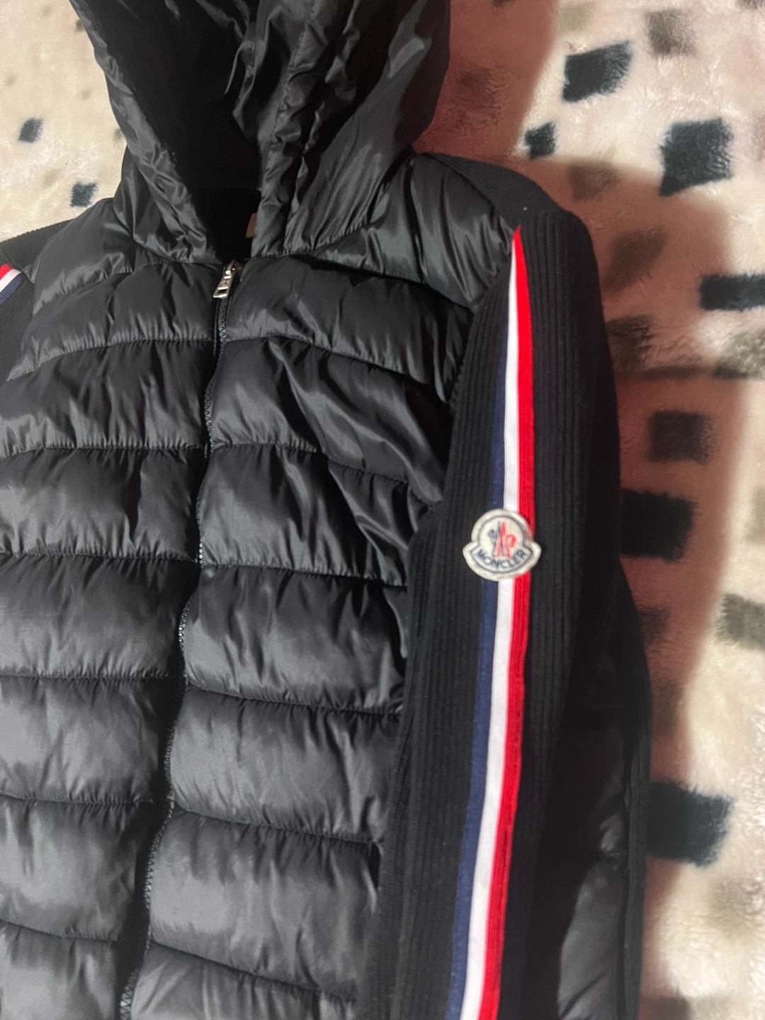 Moncler Men's Puffer Body Knit-Sleeve Hooded Cardigan - photo 3