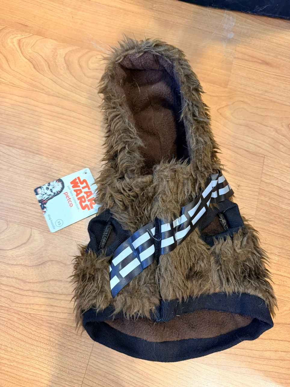 Star Wars Chewbacca Dog Hoodie/costume XS