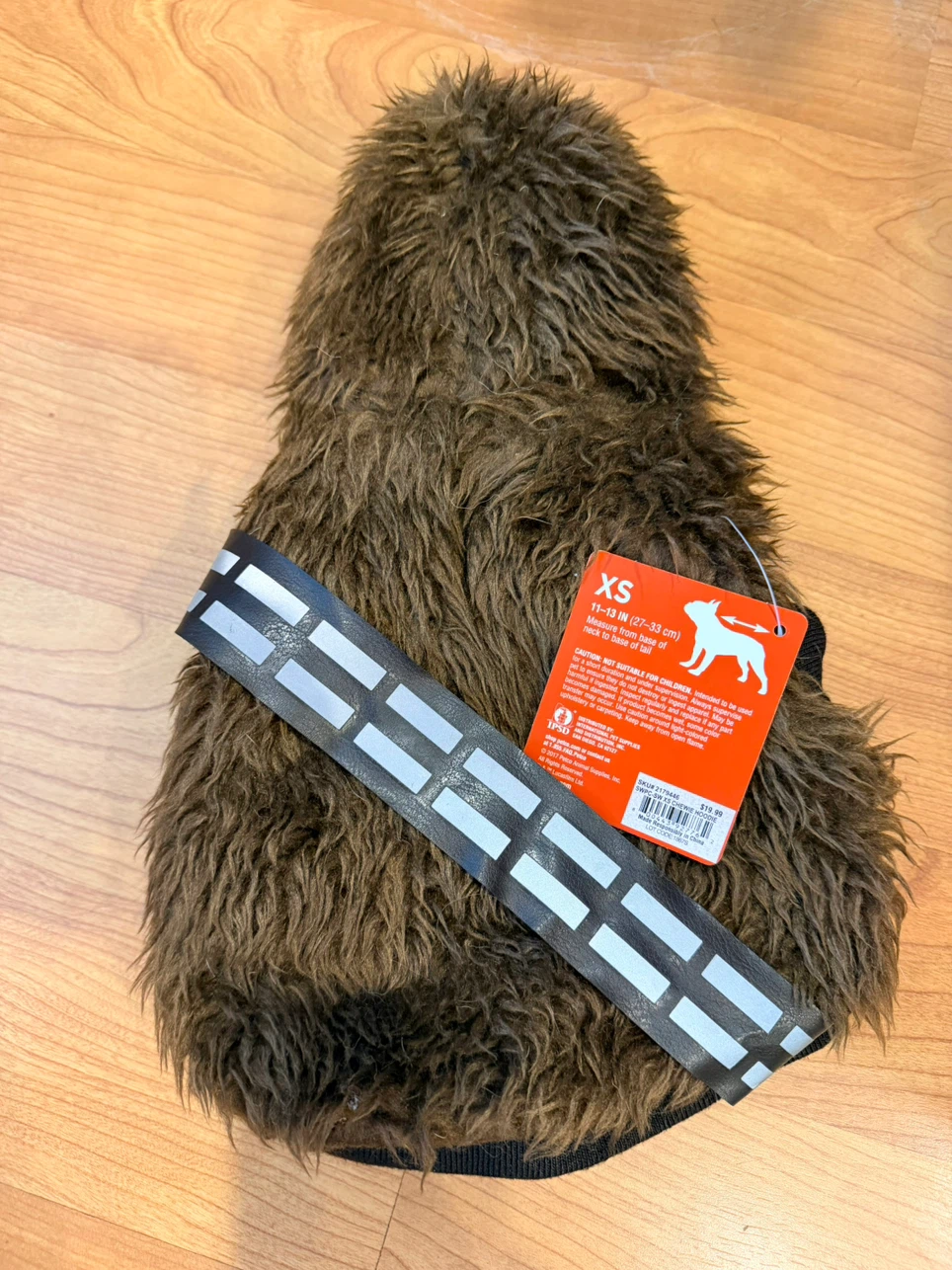 Star Wars Chewbacca Dog Hoodie/costume XS - photo 2