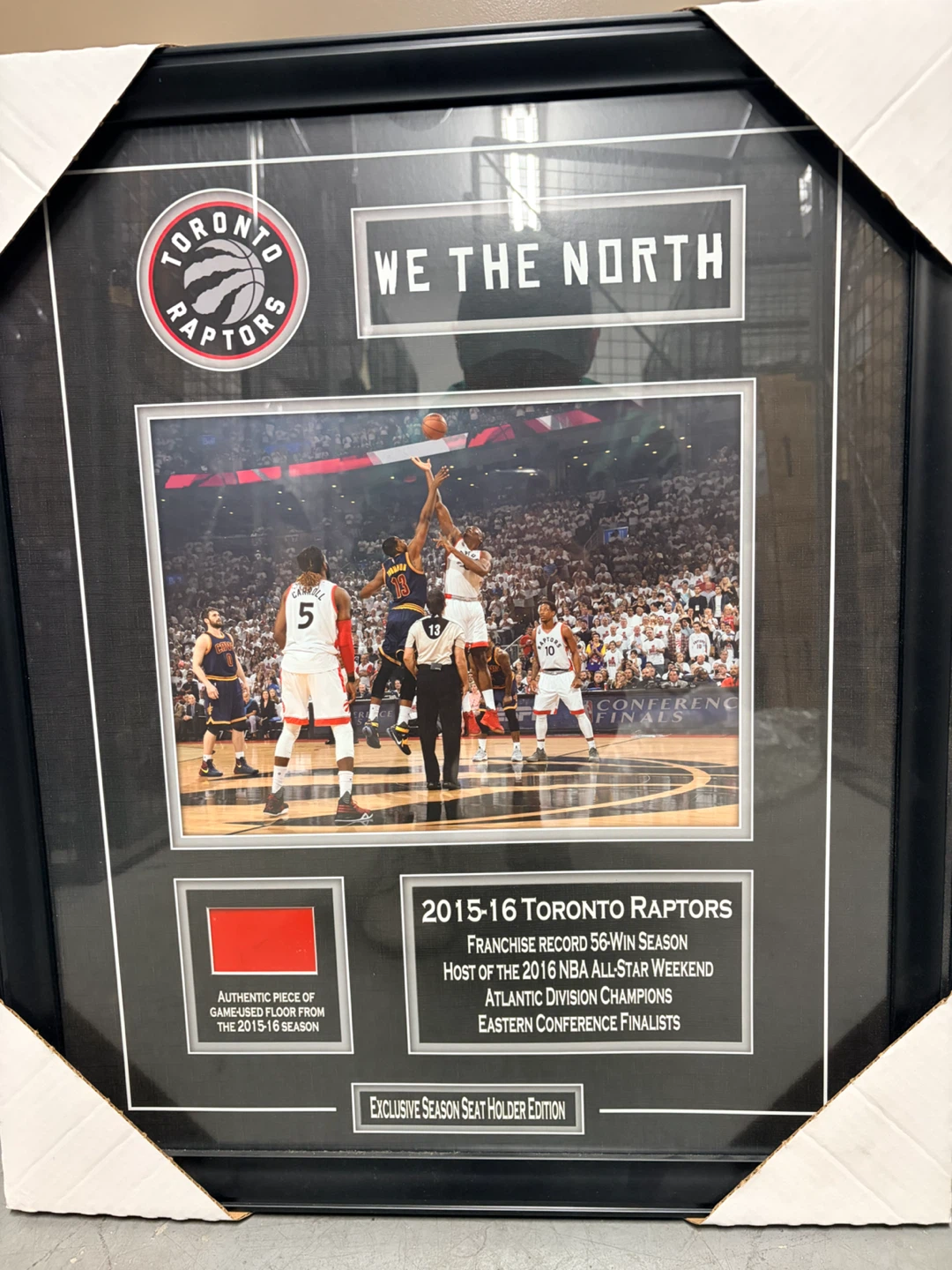 Raptors Game-Used Floor Framed Memorabilia 2015-16 - photo 2