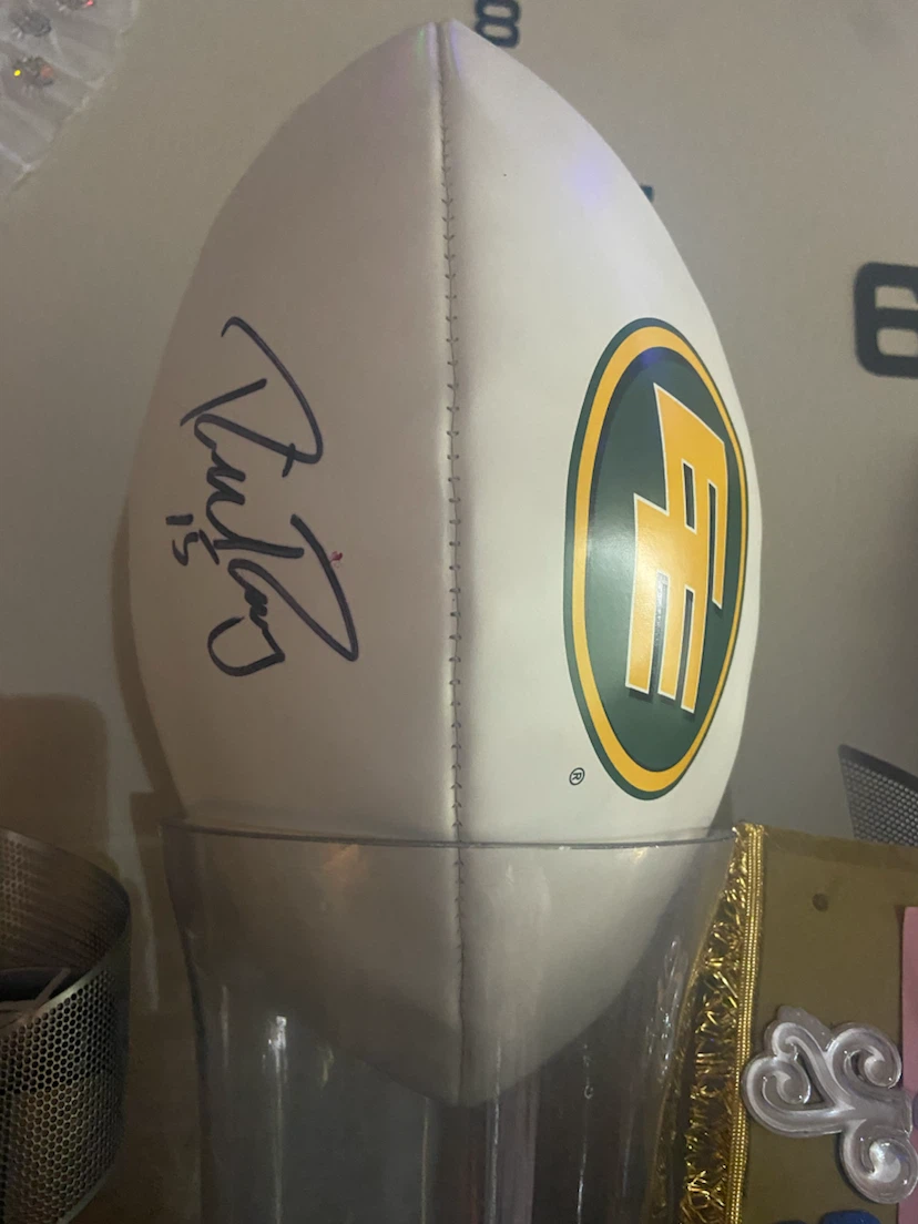 Edmonton Elks Autographed Football