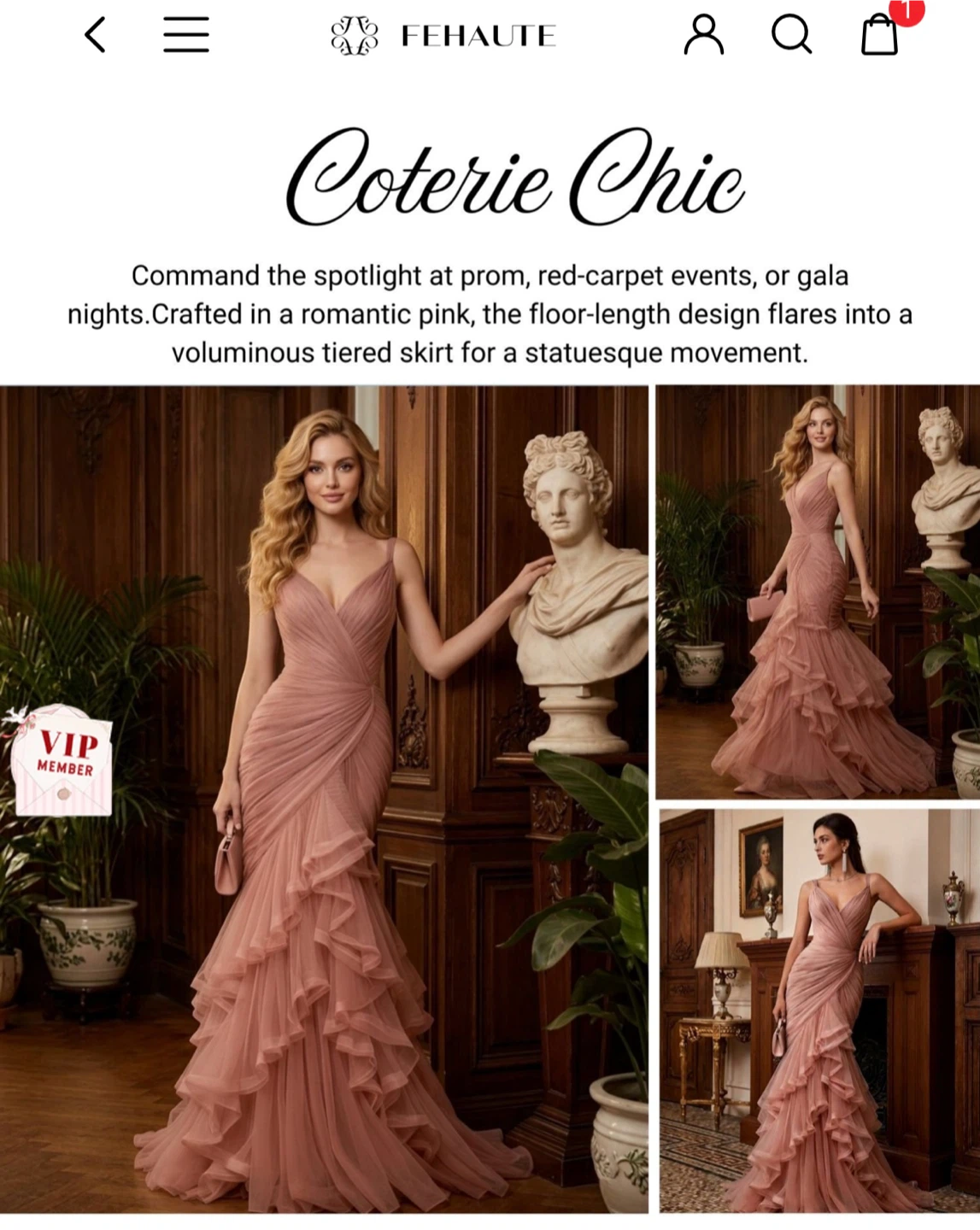 Fehaute Coterie Chic Pink Gown - photo 5