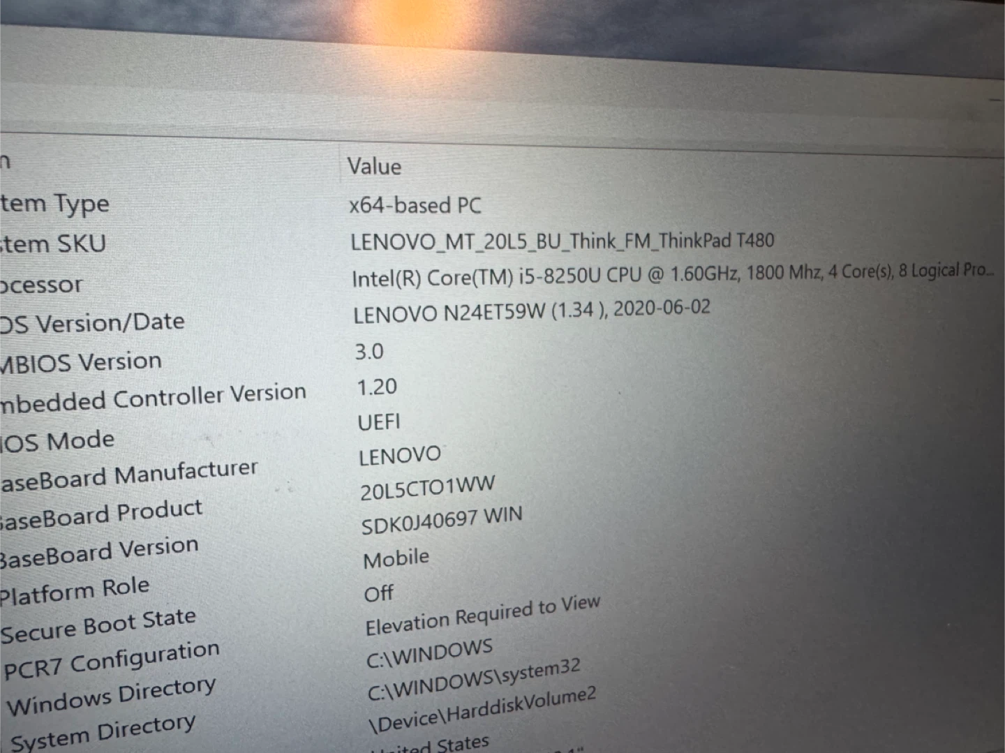 Lenovo ThinkPad T480 Laptop - photo 2