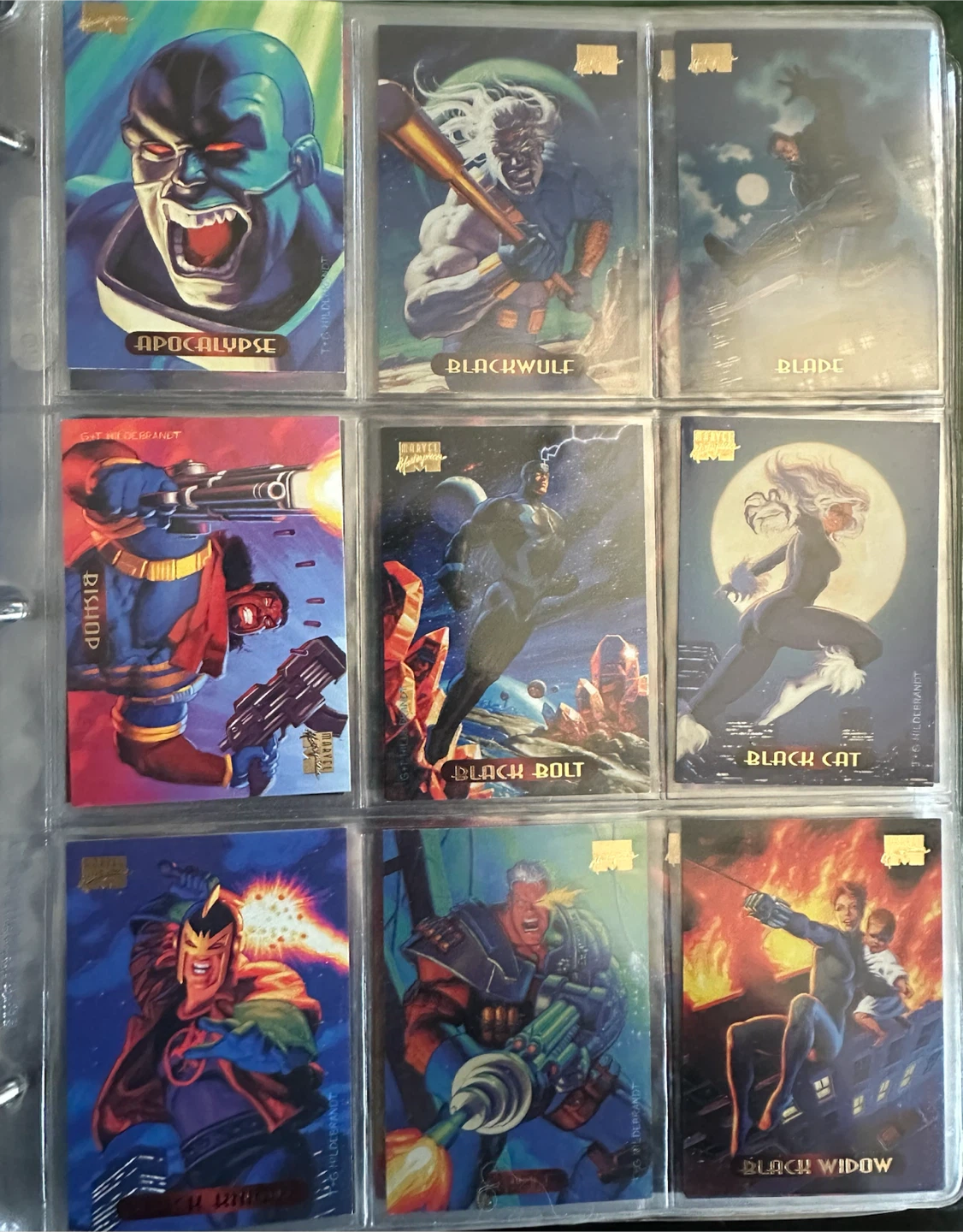 1994 Marvel Masterpieces Trading Cards (Please Read Description)