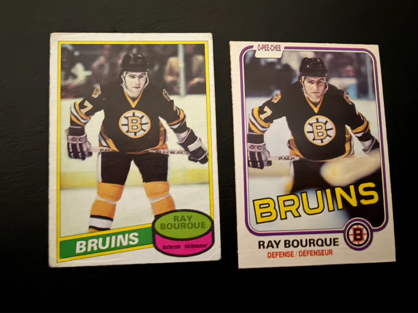 OPC Ray Bourque Rookie  &2nd year Boston Bruins Hockey Cards - photo 2