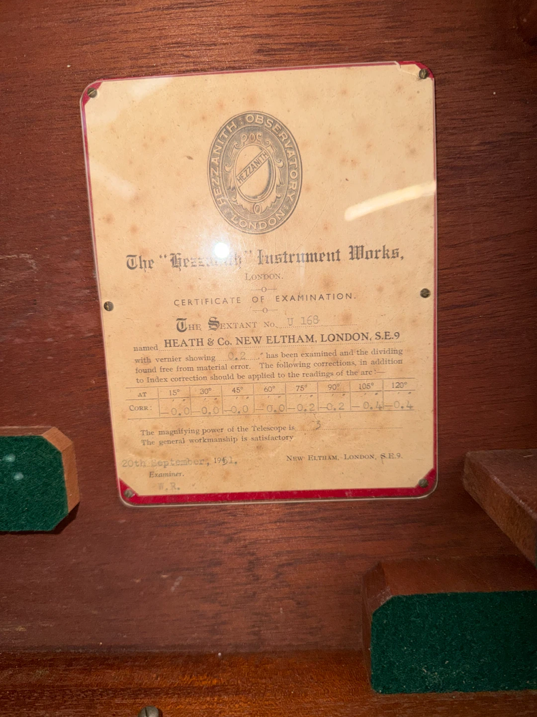 Vintage Hezzanith Marine Sextant - photo 2