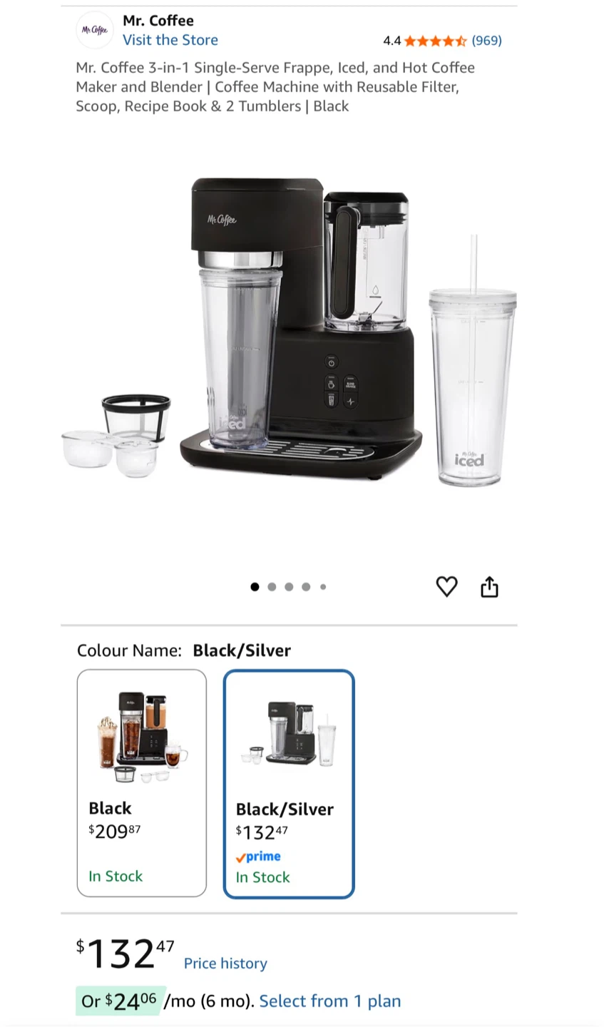 Mr. Coffee 3-in-1 Coffee Maker and Blender