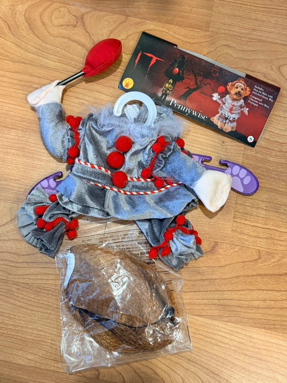 Rubies IT Pennywise Dog Costume Size Small - photo 2