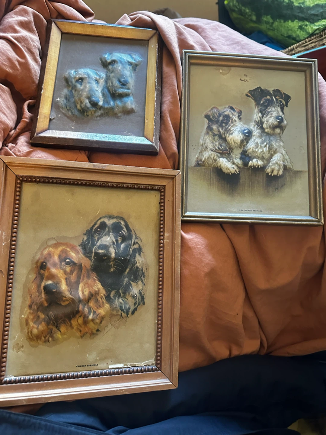 Vintage 3D Molded Dog Prints Set - Mabel Gear