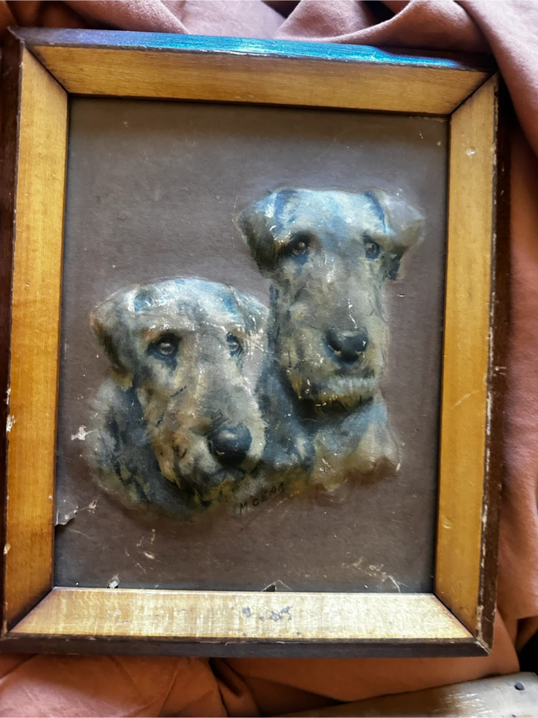 Vintage 3D Molded Dog Prints Set - Mabel Gear - photo 3