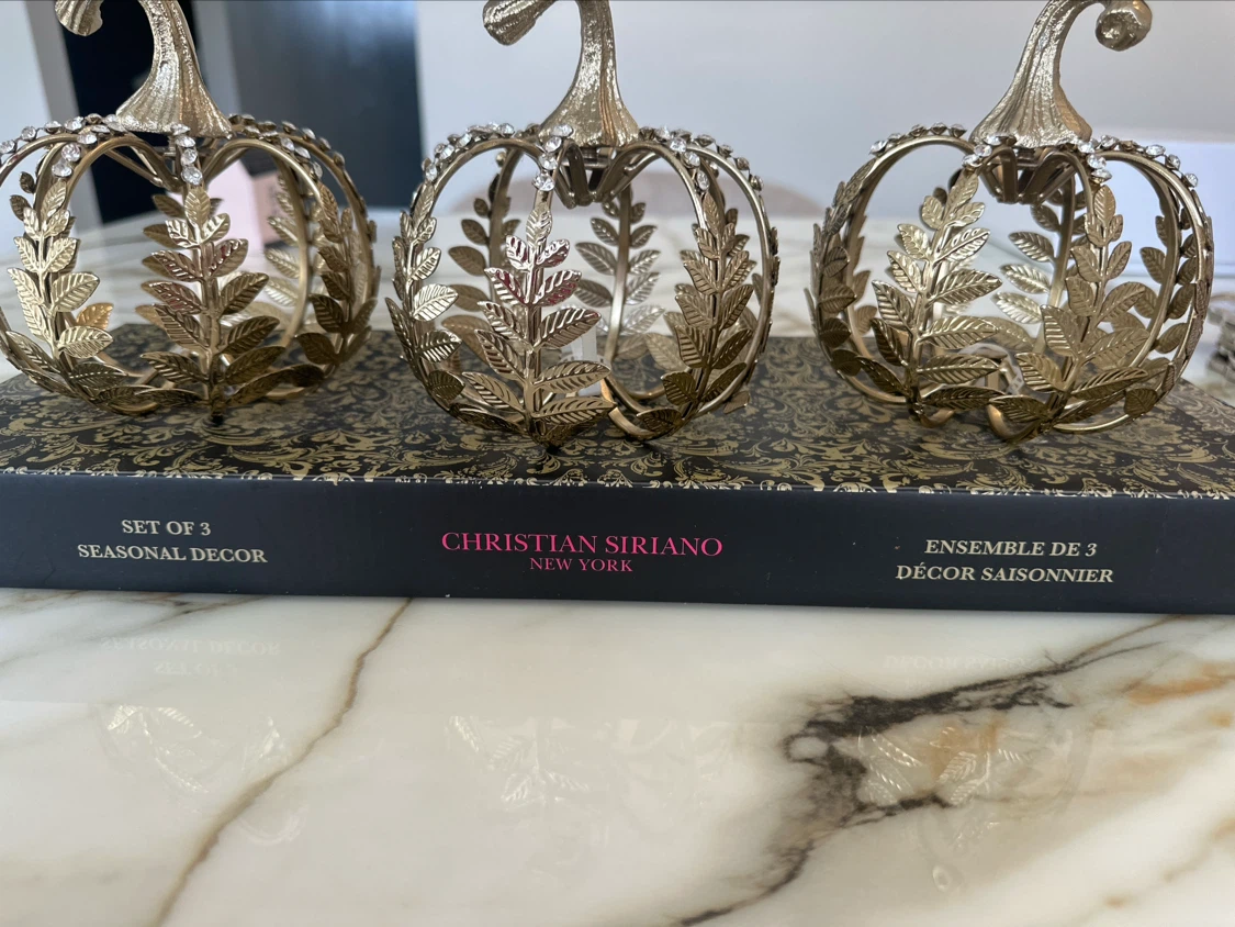 Christian Siriano Seasonal Decor Pumpkin Set