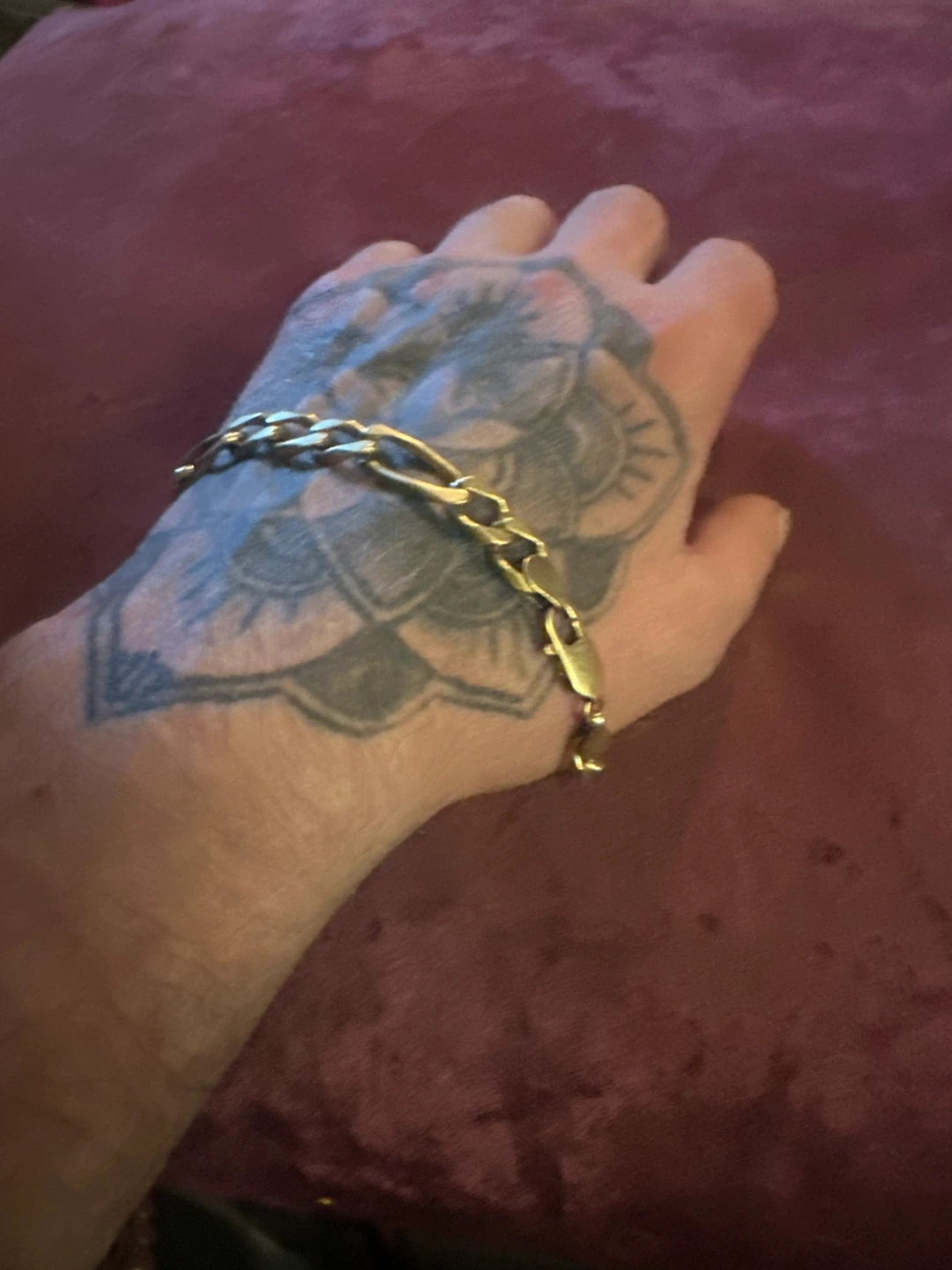 18K Gold Figaro Chain Bracelet