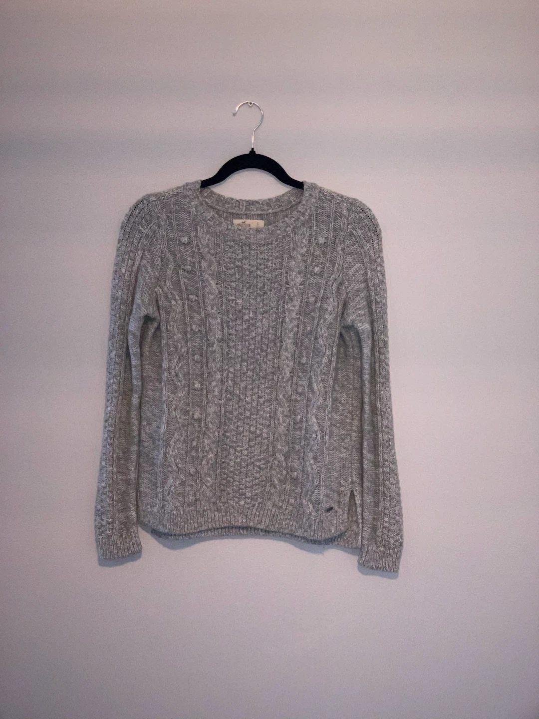 Hollister Gray Knit Sweater