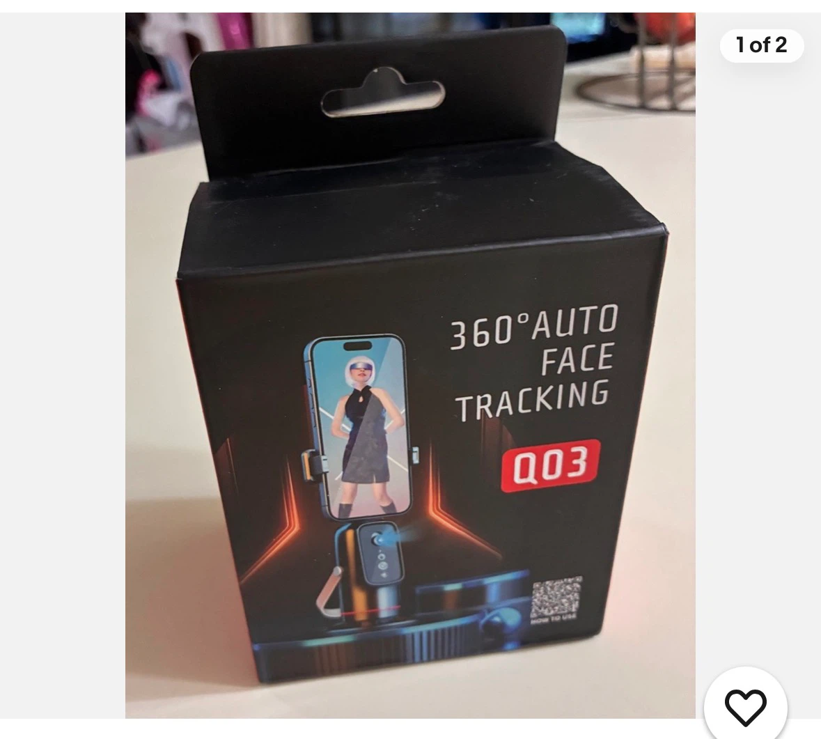 Q03 360 Degree Auto Face Tracking Phone Holder