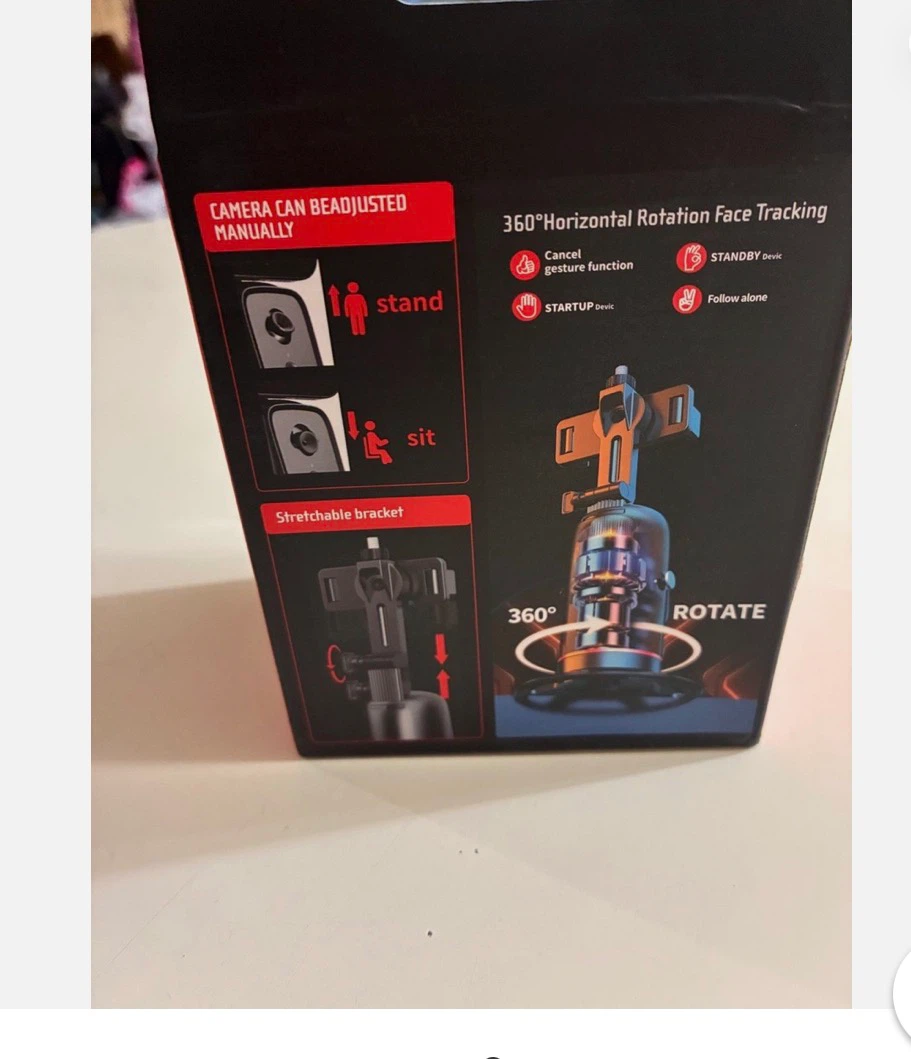 Q03 360 Degree Auto Face Tracking Phone Holder - photo 2