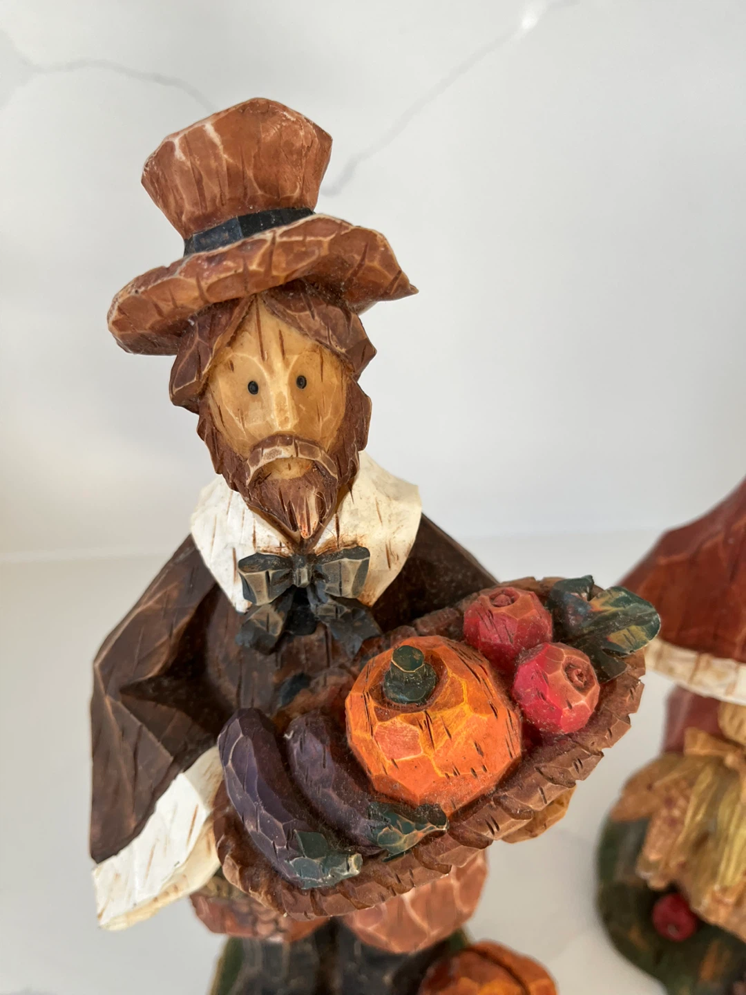 Set of Two Fall Thanksgiving Figurines - photo 3