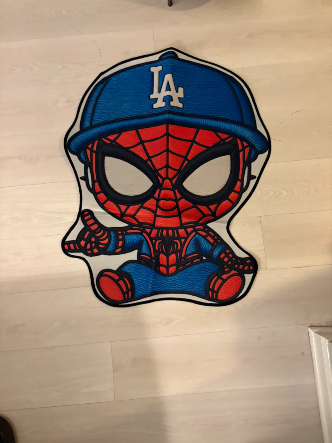 Spider-Man LA Dodgers rug