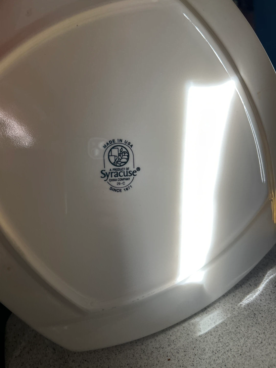 Syracuse China Square Plate - photo 2