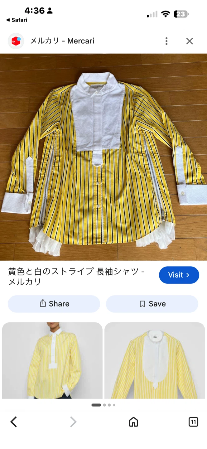 Japanese Sacai Designer Blouse