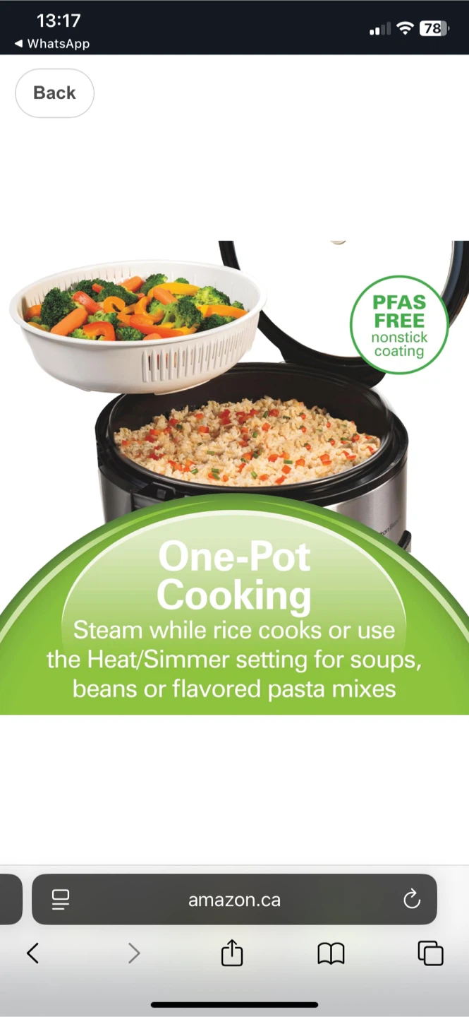 Hamilton Beach Rice Cooker - photo 2