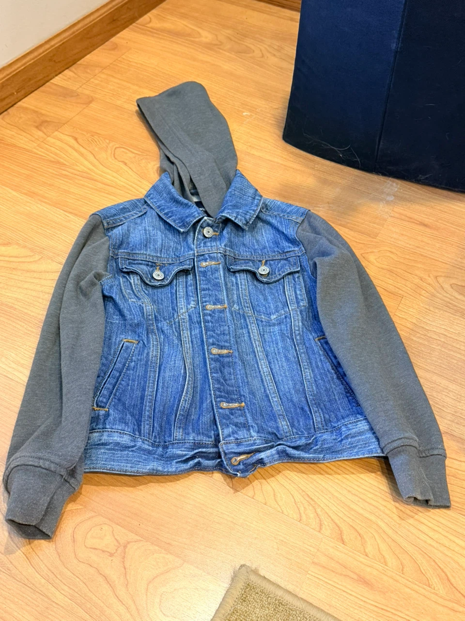 GapKids Denim Hoodie Jacket Size M