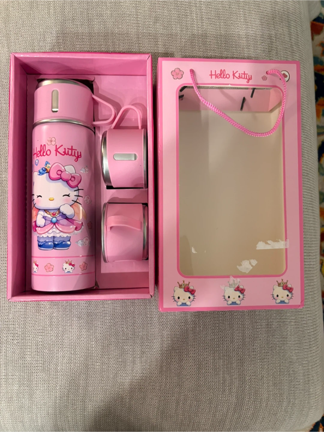 Hello Kitty Thermos and Cup Set