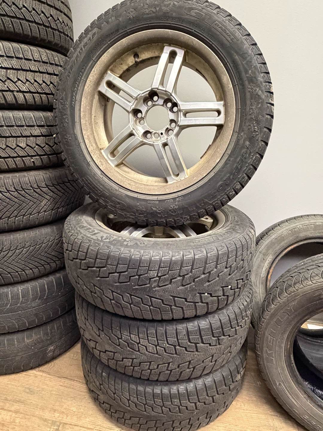 Set of 4 GT Radial Winter Tires with Rims