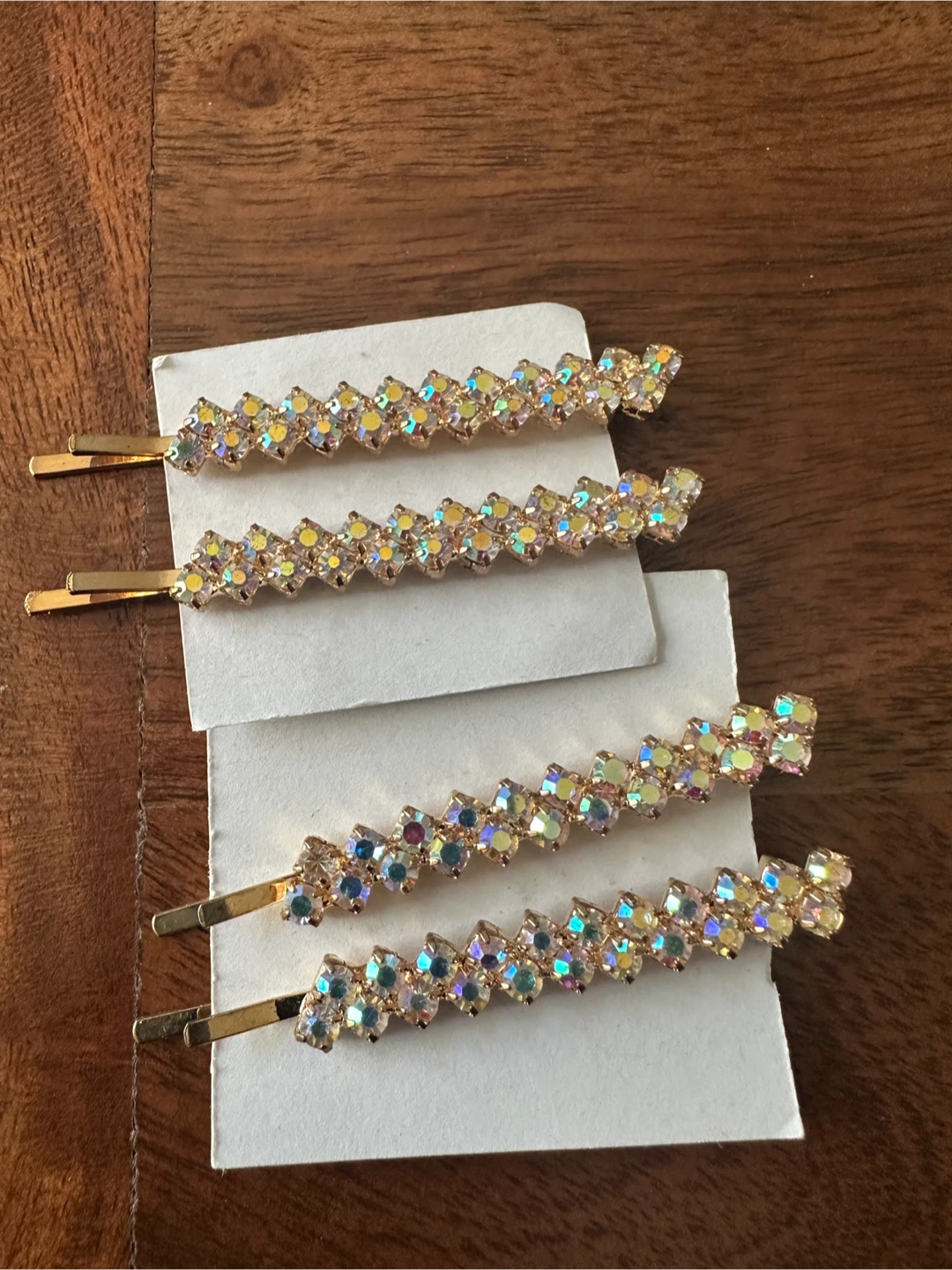 Four Rhinestone Hair Clips - New - $5