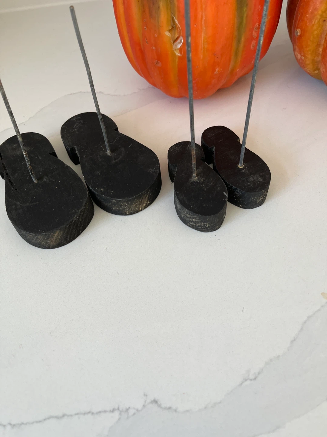 Vintage Wooden Thanksgiving Pumpkin Figurines - photo 4