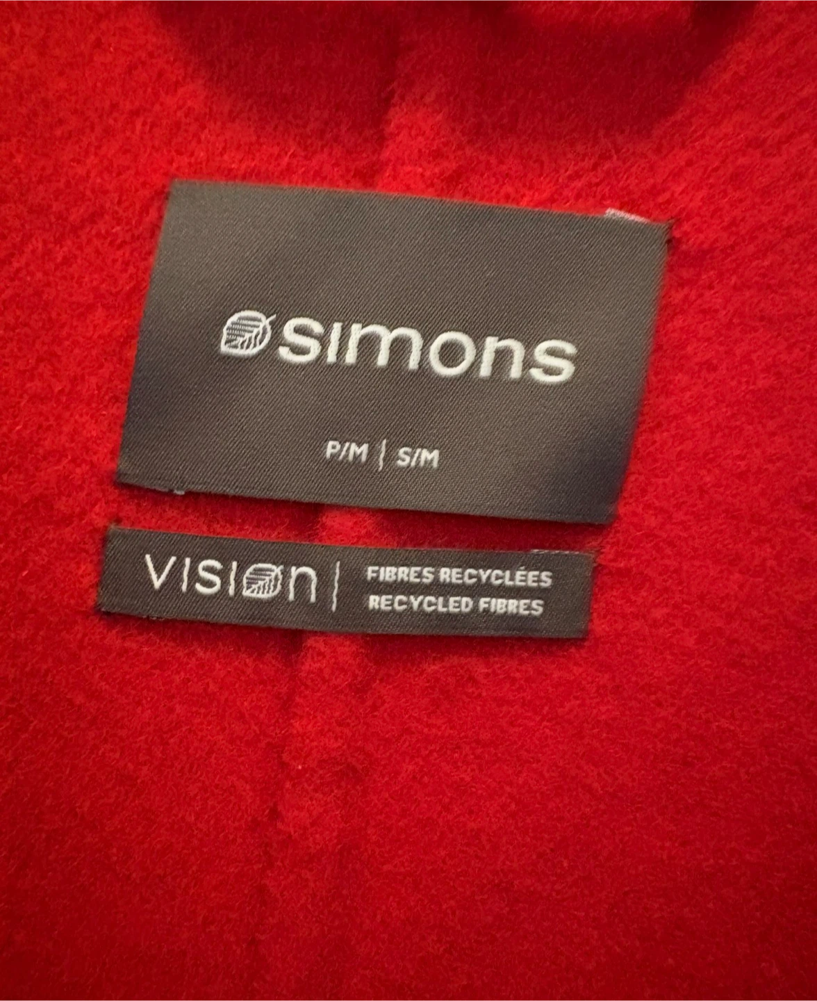 Simons Contemporaine Red Wool Blend Belted Long Coat S/M - photo 3