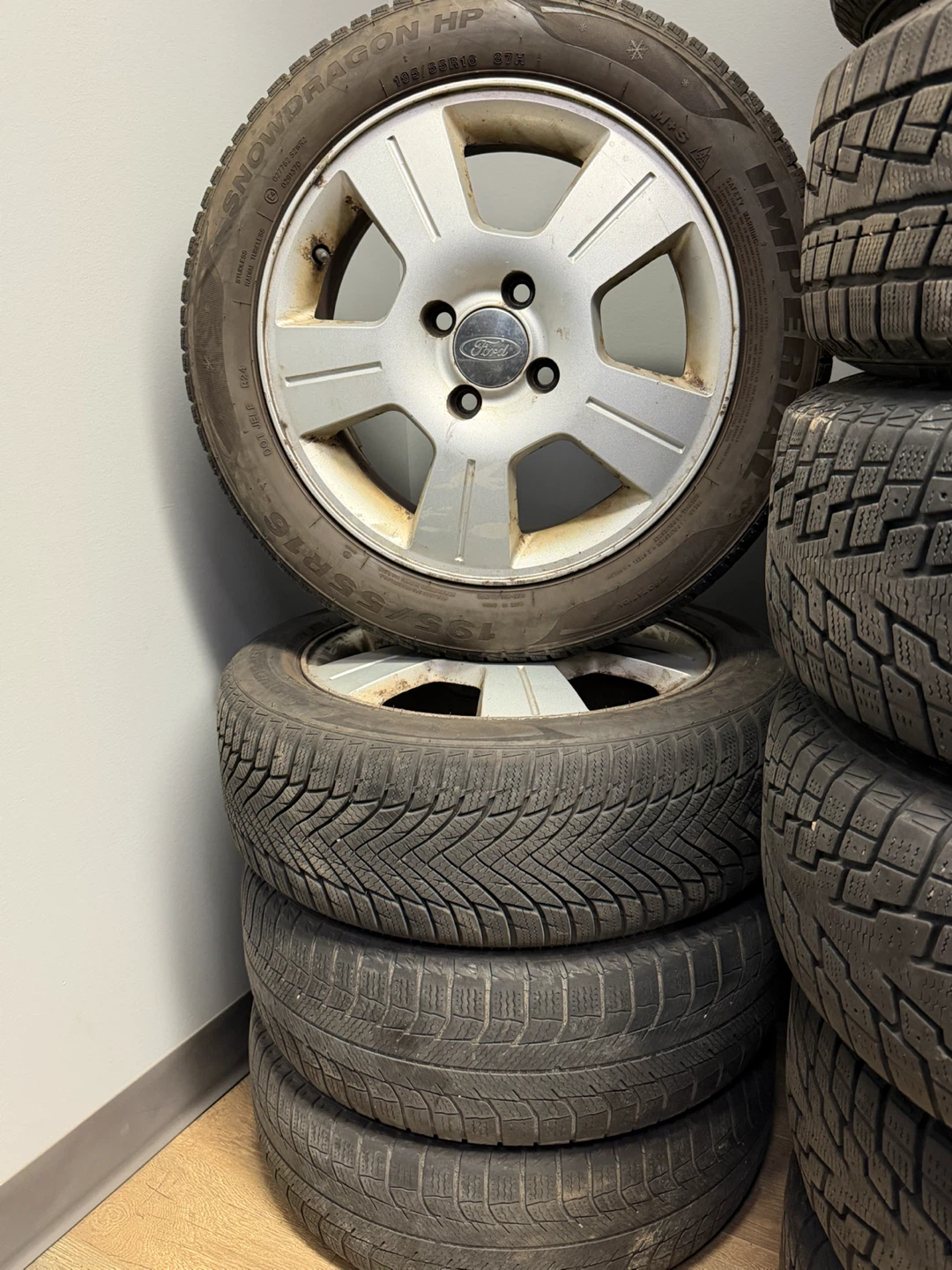 Set of 4 Ford Winter Tires and Rims