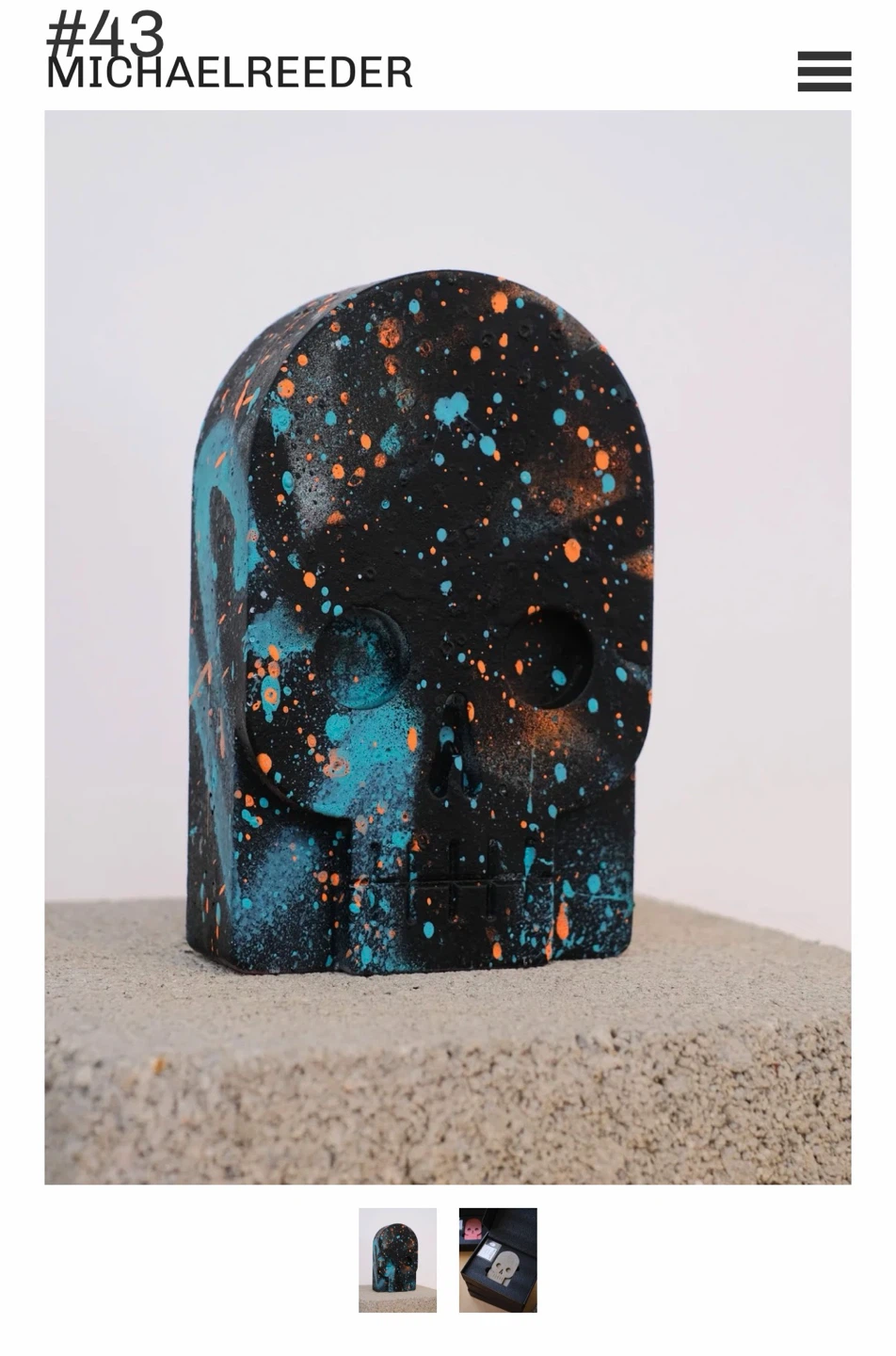 Michael Reeder Bonehead Collection Skull Sculpture - photo 4