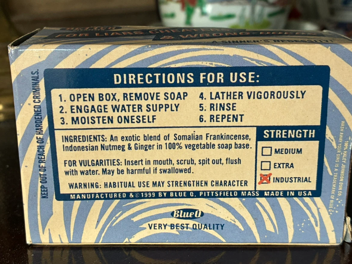 Vintage RC Catholic  “Wash Away Your Sins” Soap Religious Parody - photo 2