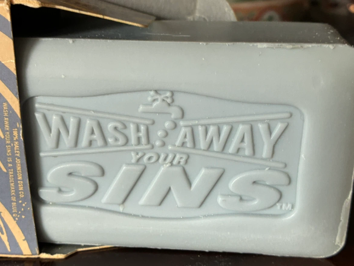 Vintage RC Catholic  “Wash Away Your Sins” Soap Religious Parody - photo 3